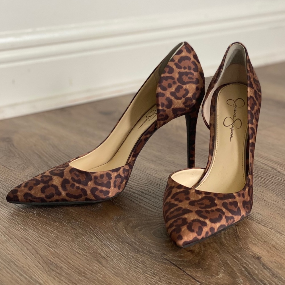 Leopard stilettos by Jessica Simpson